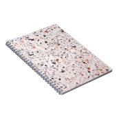 Carnet Vieille texture terrazzo, motif d'hamper. (Côté Droit)