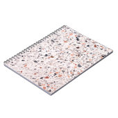Carnet Vieille texture terrazzo, motif d'hamper. (Côté gauche)