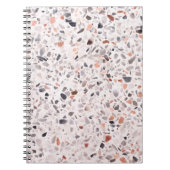 Carnet Vieille texture terrazzo, motif d'hamper. (Devant)