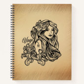 Carnet Vierge du zodiaque aspect antique (Devant)