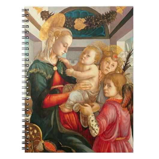 Carnet Vierge et enfant avec deux anges Sandro Botticelli (Devant)