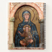 Carnet Vierge Marie et mosaïque Jésus (Dos)