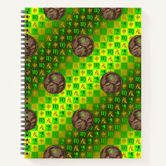 Carnet Vierge & Singe de Terre (Devant)