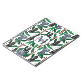 Carnet Vierge Zebra Elephant Giraffe Safari Animals (Côté gauche)