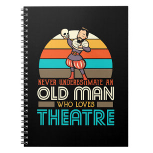 Carnet Vieux Homme qui aime le théâtre