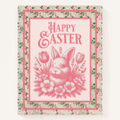 Carnet Vieux lapin rose de Pâques (Devant)