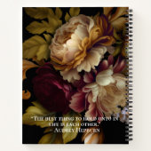 Carnet Vieux Monde Dark Floral Bouquet Wedding planner (Dos)