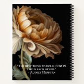 Carnet Vieux Monde Peint Fleur Wedding planner (Dos)