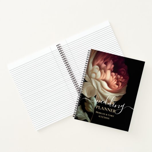 Carnet Vieux Monde Peint rose foncé Wedding planner (Intérieur)