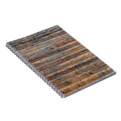 Carnet Vieux mur de planches en bois avec fissures. Poutr (Côté Droit)