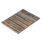 Carnet Vieux mur de planches en bois avec fissures. Poutr (Côté gauche)