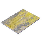 Carnet Vieux mur en béton gris avec peinture jaune écaill (Côté gauche)