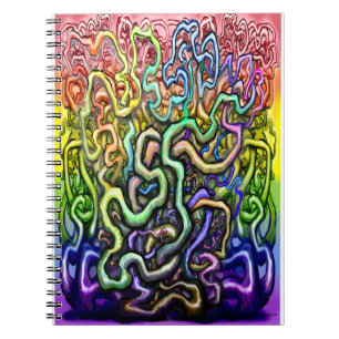 Carnet Vignes arc-en-ciel torsadées