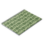 Carnet Vignes d'Hérida - vert botanique D_L motif. (Côté gauche)