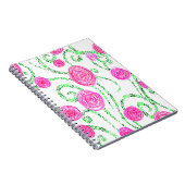 Carnet Vignes vert et rose (Côté Droit)