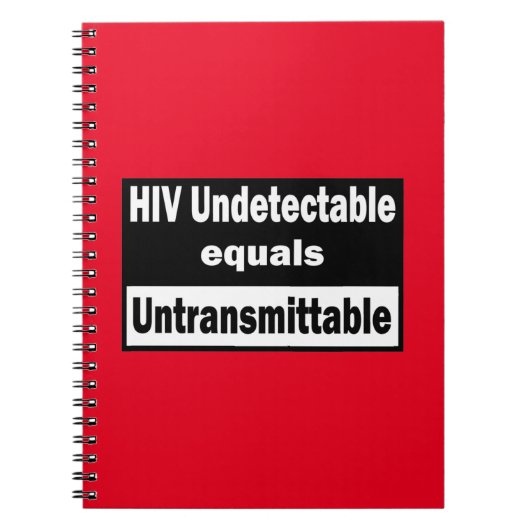 Carnet VIH non détectable égale VIH non transmettable (Devant)