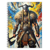 Carnet Viking Nordic Scandinavian warrior medieval myth (Devant)