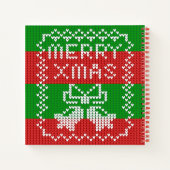 Carnet Vilain pull motif sonnettes Joyeux fils Xmas (Dos)