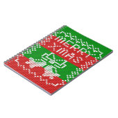 Carnet Vilain pull motif sonnettes Joyeux fils Xmas (Côté gauche)