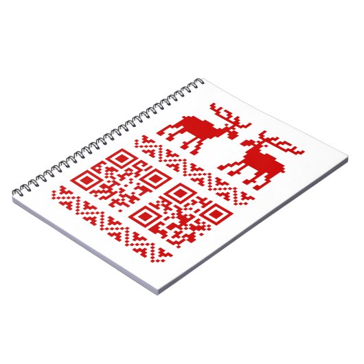 Carnet Vilain Sweater QR Code Bonne année! (Côté gauche)