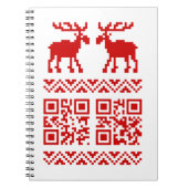 Carnet Vilain Sweater QR Code Bonne année! (Devant)
