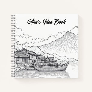 Carnet Village de pêcheurs au bord de la rivière Idea Boo