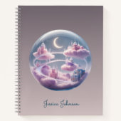 Carnet Ville céleste flottante personnalisée (Devant)