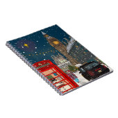 Carnet Ville de Noël de Londres d'inspiration rétro (Côté Droit)