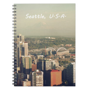 Carnet Ville de Seattle. Vue depuis la tour de la ville.