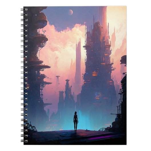 Carnet Ville futuriste de science-fiction (Devant)
