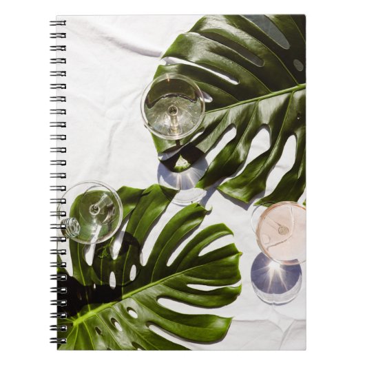 Carnet Vin blanc sur verres (Devant)