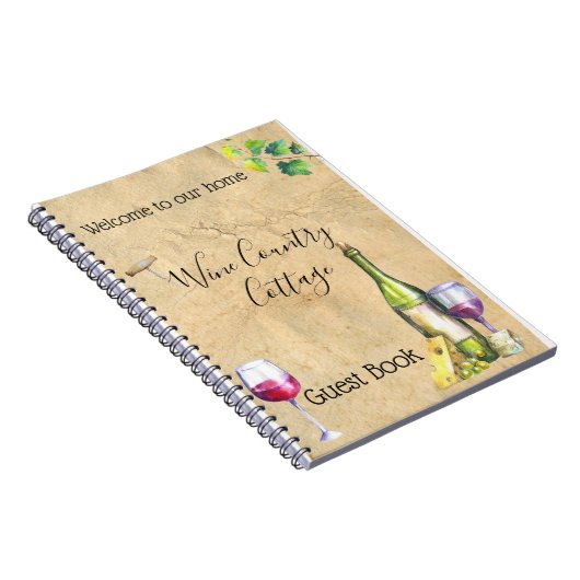 Carnet Vin Campagne Location de vacances Guest Book Winer (Côté Droit)