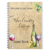 Carnet Vin Campagne Location de vacances Guest Book Winer (Devant)