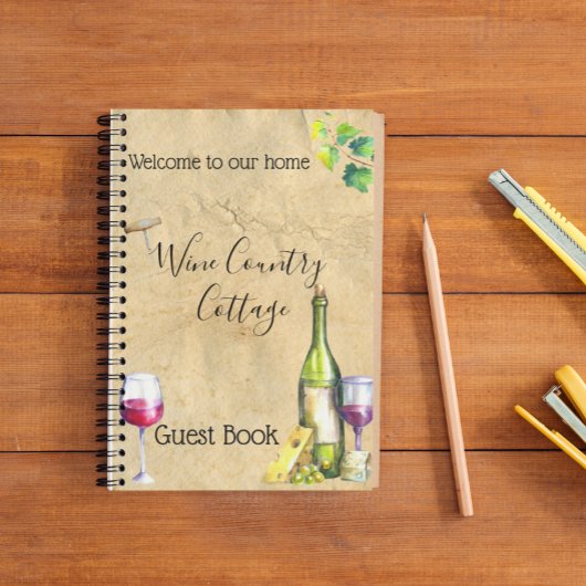 Carnet Vin Campagne Location de vacances Guest Book Winer