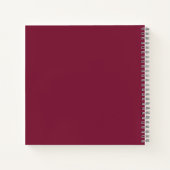Carnet Vin mousseux abstrait rouge ID1018 (Dos)
