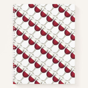 Carnet Vin rouge Dégustation Verre Bottle Raisins Merlot