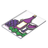 Carnet Vin rouge et raisins pourpres (Côté gauche)