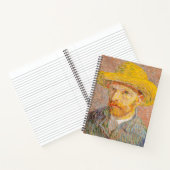 Carnet Vincent Van Gogh Auto-portrait peinture impression (Intérieur)