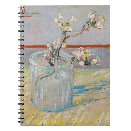 Carnet Vincent van Gogh - Branche d'amandes en verre (Devant)