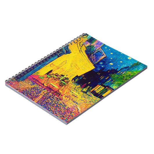Carnet Vincent Van Gogh - Café Terrasse Au Night Pop Art (Côté gauche)