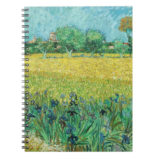 Carnet Vincent van Gogh - Champ aux iris près d'Arles (Devant)