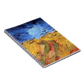Carnet Vincent Van Gogh - Champ de blé avec corbeaux noir (Côté Droit)