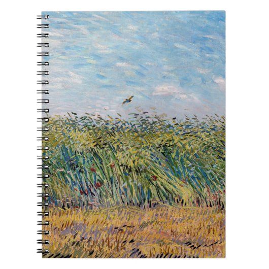 Carnet Vincent van Gogh - Champ de blé avec une lark (Devant)