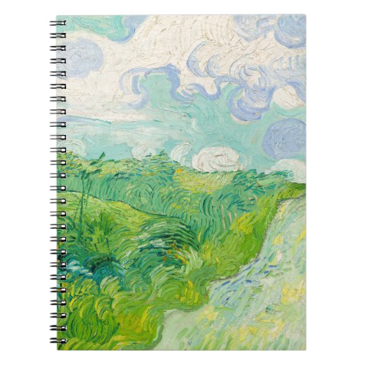 Carnet Vincent van Gogh - Champ de blé vert, Auvers (Devant)