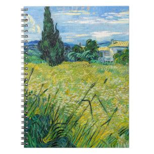 Carnet Vincent van Gogh - Champ de blé vert avec Cypress