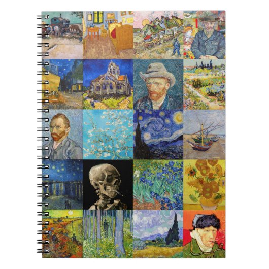 Carnet Vincent van Gogh - chefs-d'oeuvre Mosaic Patchwork (Devant)