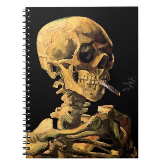 Carnet Vincent Van Gogh - Crâne à la cigarette allumée (Devant)