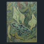 Carnet Vincent van Gogh - Grand paon de nuit<br><div class="desc">Grand paon de nuit (1889) de Vincent van Gogh est une peinture de nature morte d'art ancien post-impressionniste. Un insecte, le Bombyx de l'Imperator, dans un jardin printanier avec des fleurs de calla et d'autres plantes. Van Gogh l'a appelé un "papillon de la tête de mort" et a peint un...</div>