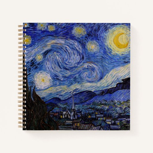 Carnet Vincent Van Gogh - La nuit étoilée (Devant)