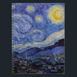 Carnet Vincent Van Gogh - La nuit étoilée<br><div class="desc">The Starry Night / La nuit etoilee - Vincent Van Gogh en 1889</div>